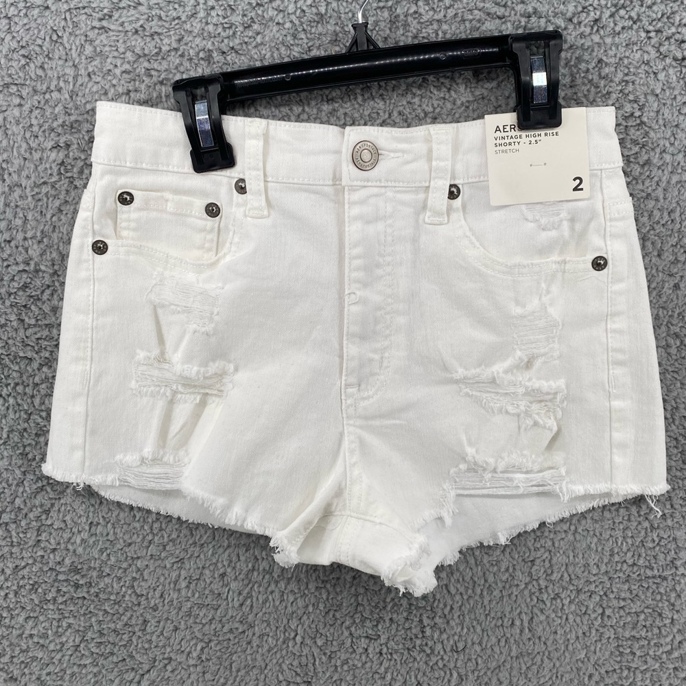 Aero‎ Vintage High Rise Shorty 2.5” Stretch Shorts Women’s Sz 2 NEW!